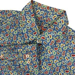 Alan Flusser Long Sleeve‎ Button Front Paisley Dress Shirt Men's Size Medium